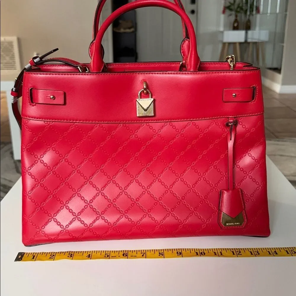 NWOT MICHAEL Michael Kors Red Satchel